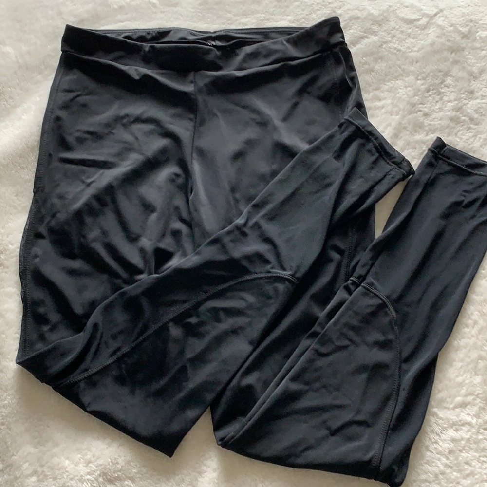 Black Balera leggings with mesh cutouts